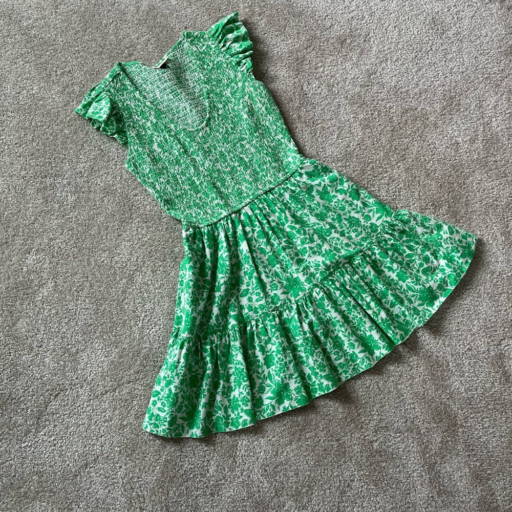 Universal Thread Women’s Green Floral Sundress Size Small Like New!